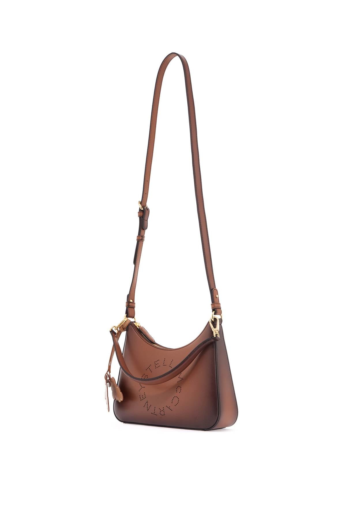 Stella Mc Cartney Shoulder Bag With Logo Branding   Brown