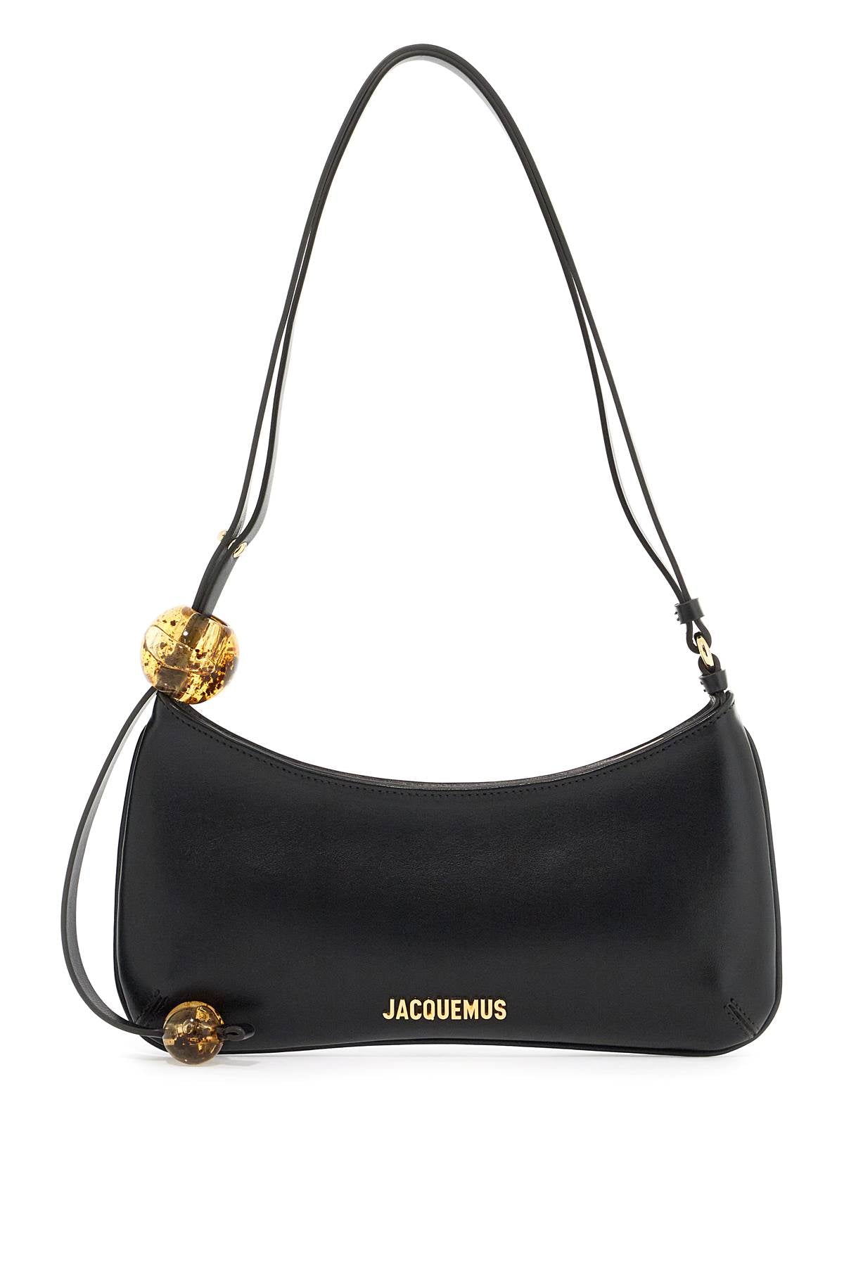 Jacquemus Le Bisou Perle Shoulder Strap   Black