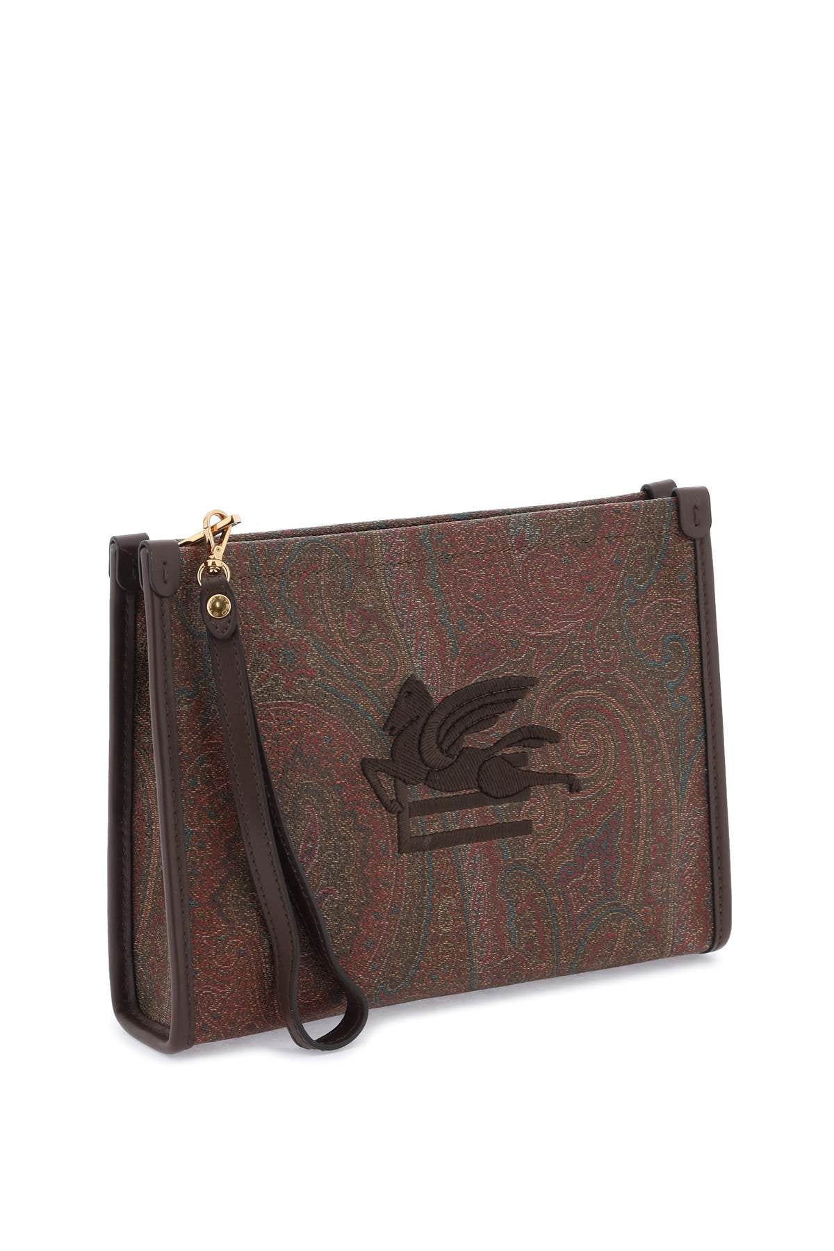 Etro Paisley Pouch With Embroidery   Red