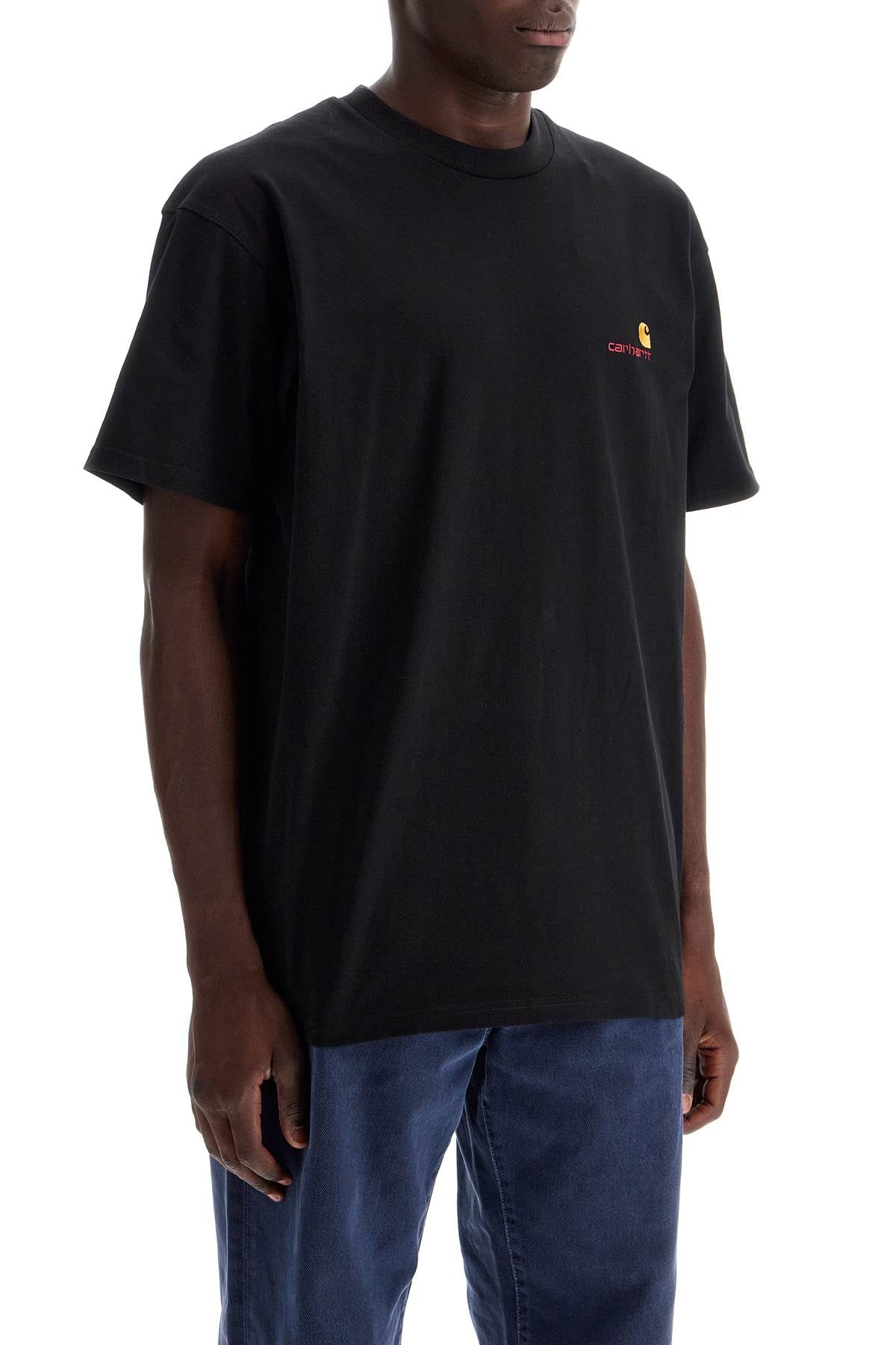 Carhartt Wip American Script T Shirt   Black