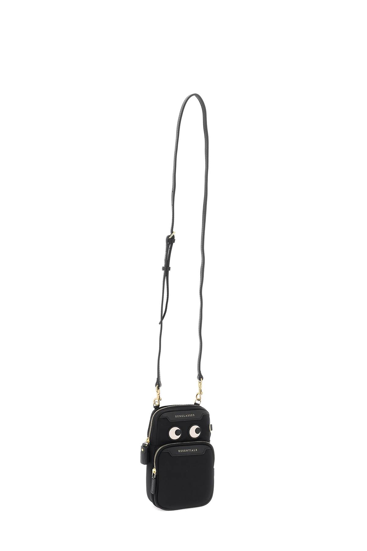 Anya Hindmarch 'Essentials Cross Body Eyes' Mini Crossbody Bag   Black