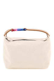 Eera Cotton Canvas Moonbag   White