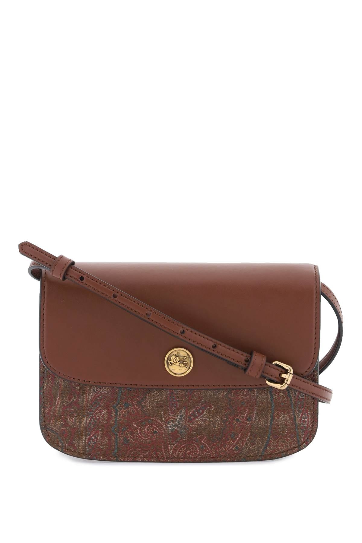 Etro Essential Small Crossbody Bag   Brown