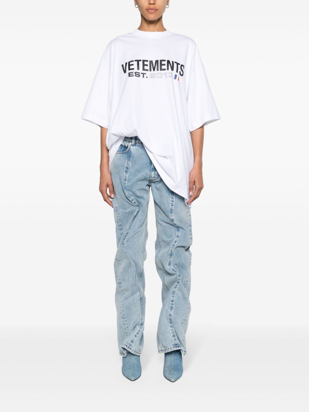 Vetements T Shirts And Polos White