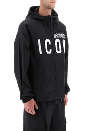 Dsquared2 Be Icon Windbreaker Jacket   Black