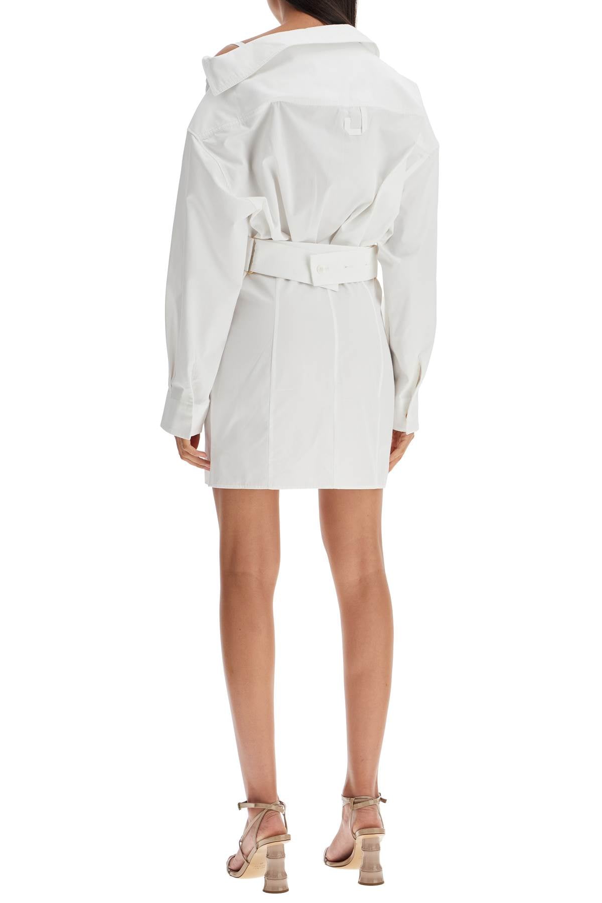 Jacquemus The Mini Shirt Dress 'La Mini Robe   White