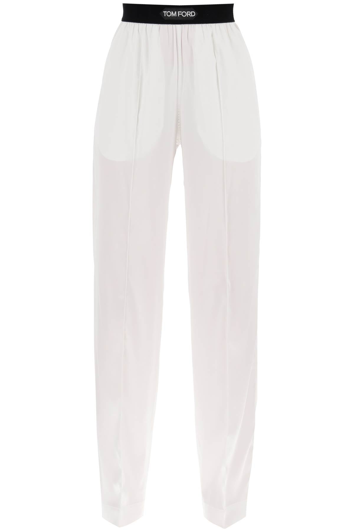 Tom Ford Silk Pajama Pants   White