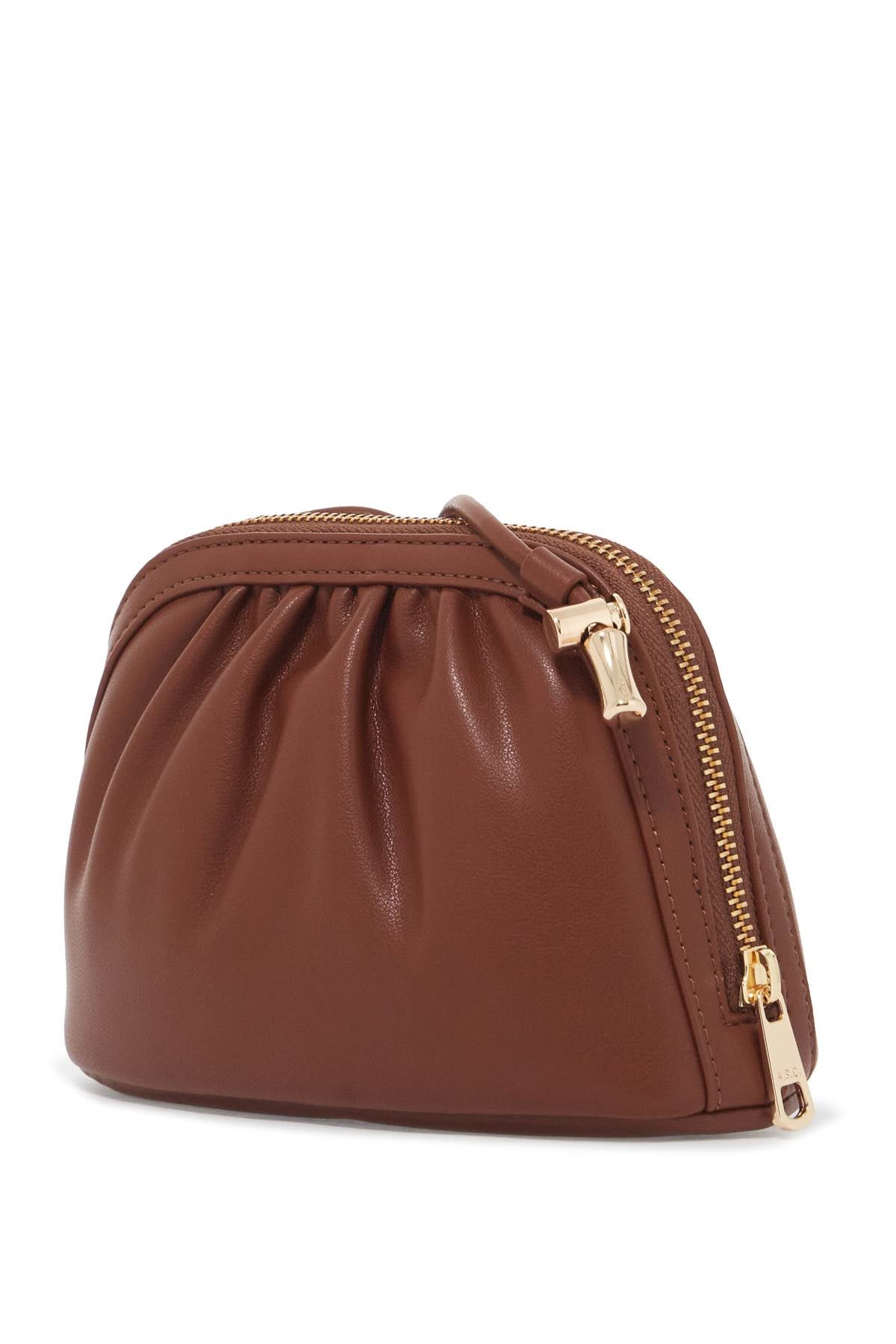 A.P.C. Mini Ninon Shoulder Bag With Strap   Brown