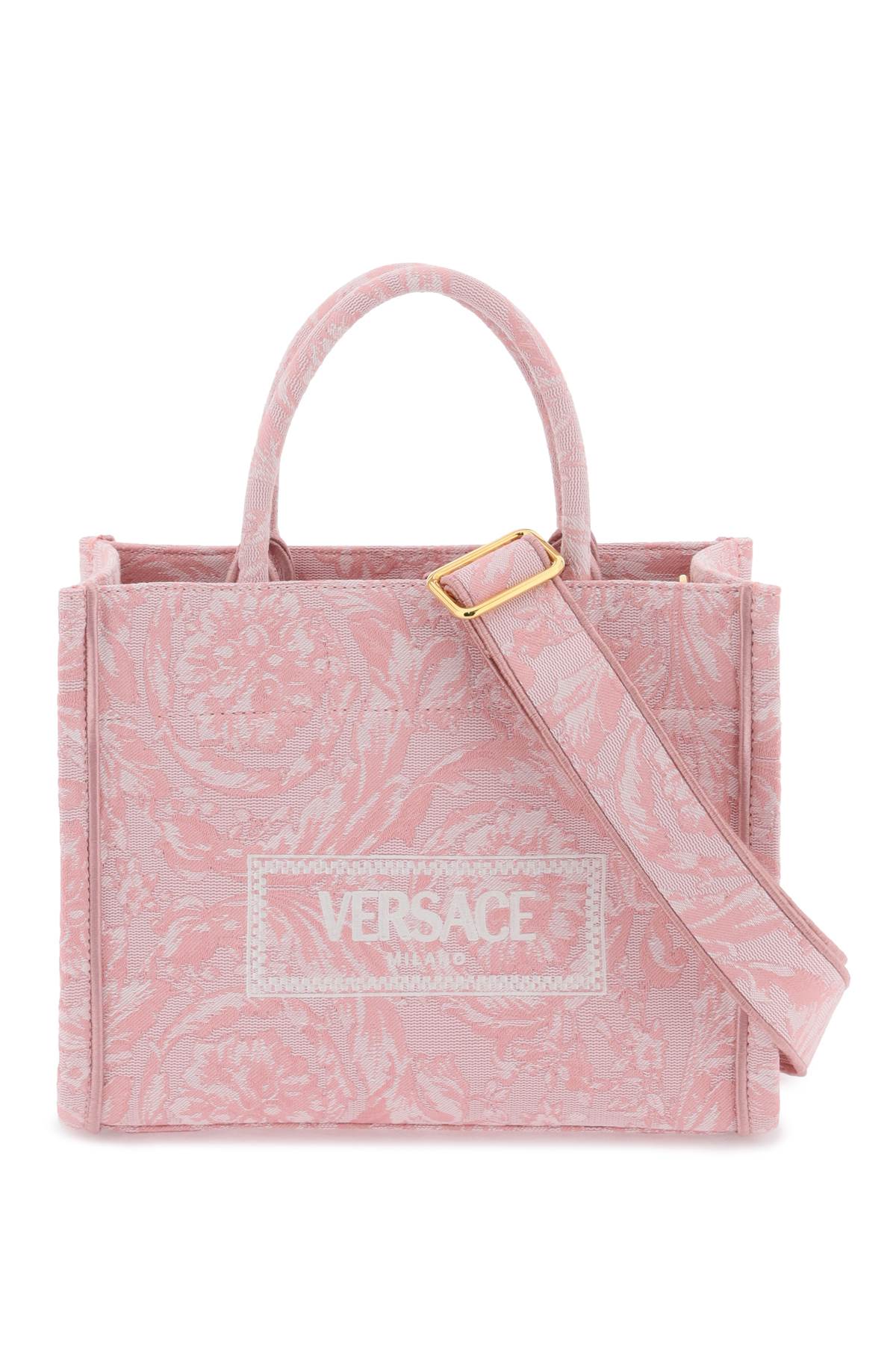 Versace Athena Barocco Small Tote Bag   Pink