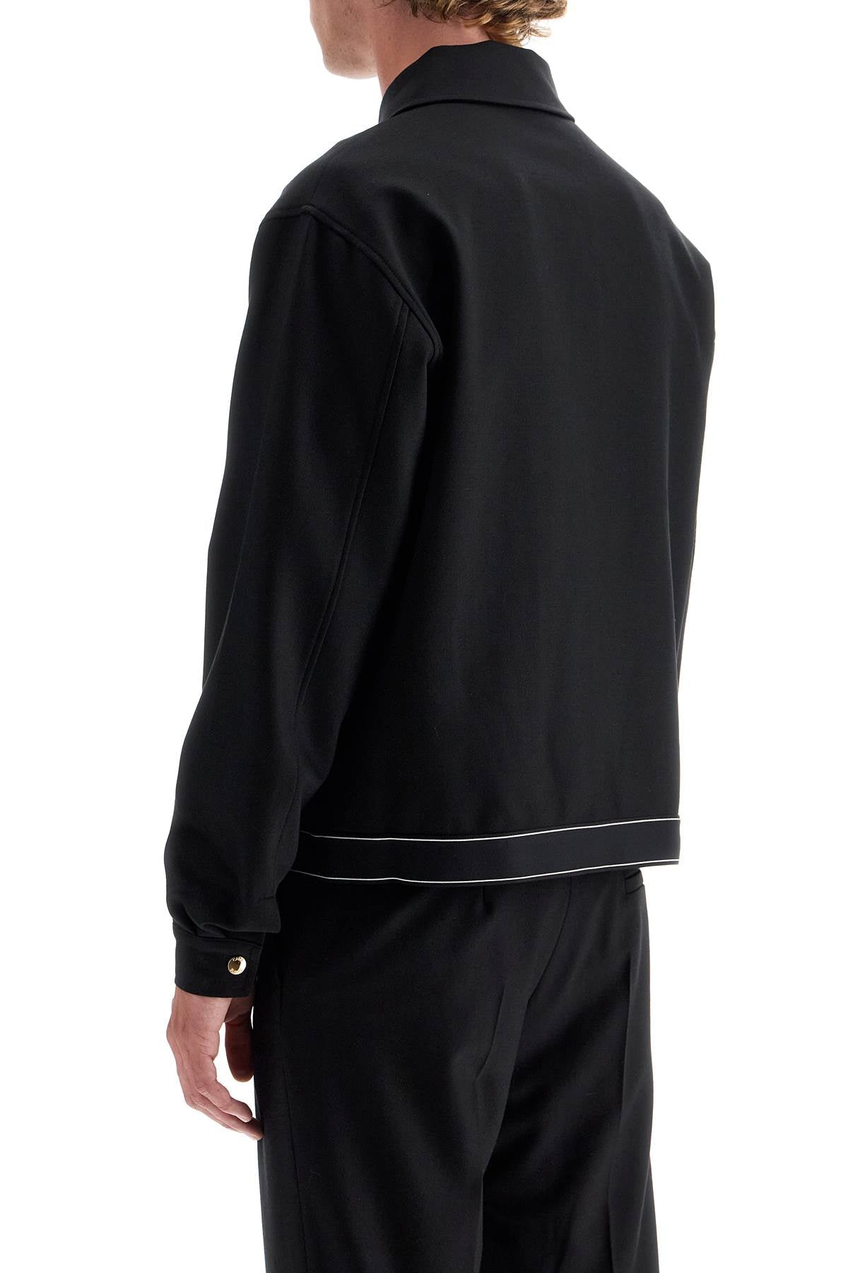 Casablanca Stretch Twill Blouson   Black