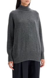 Brunello Cucinelli Cashmere And Silk Pullover Set   Grey