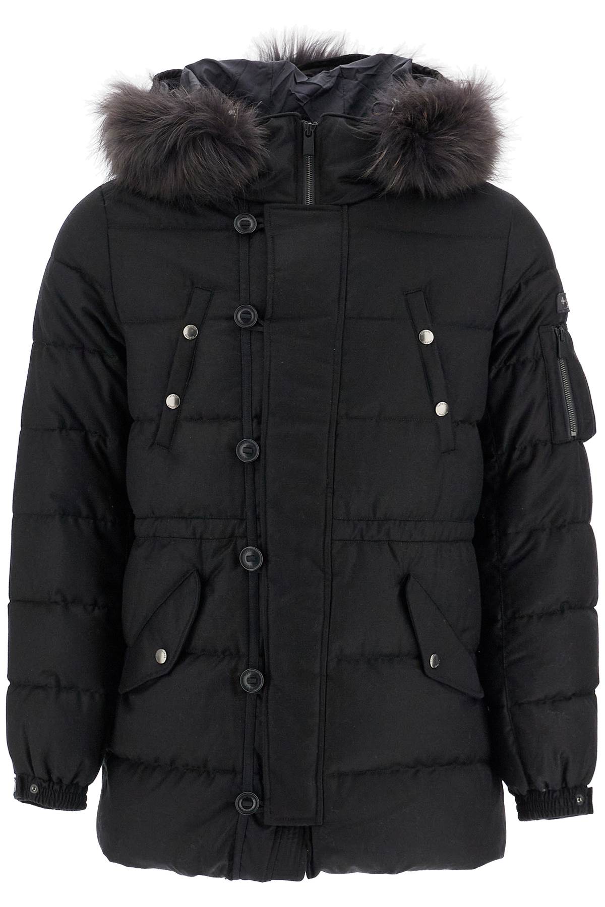 Tatras Down Jacket With Wool And Silk Lining   Black