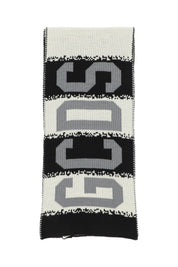 Gcds Wool Blend Scarf   White