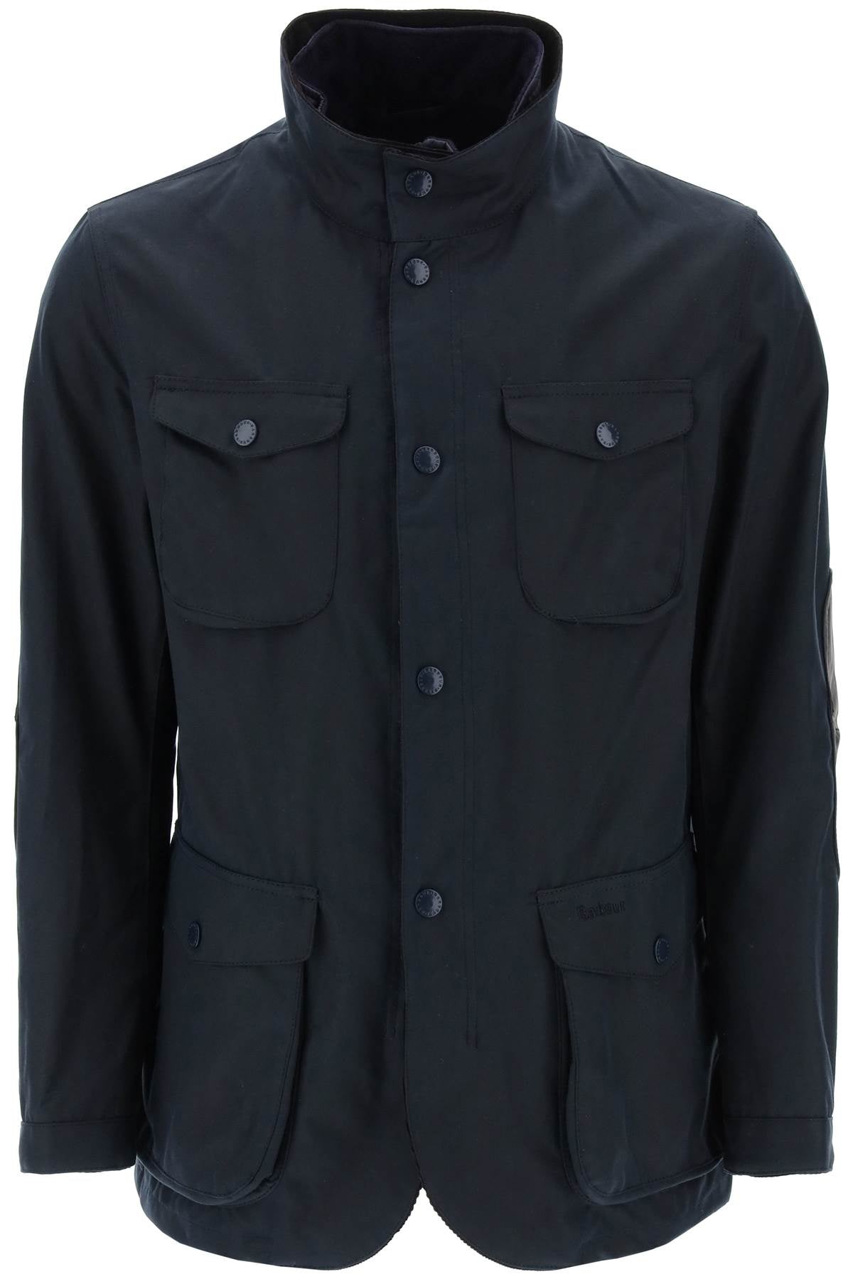 Barbour 'Ogston' Waxed Jacket   Blue