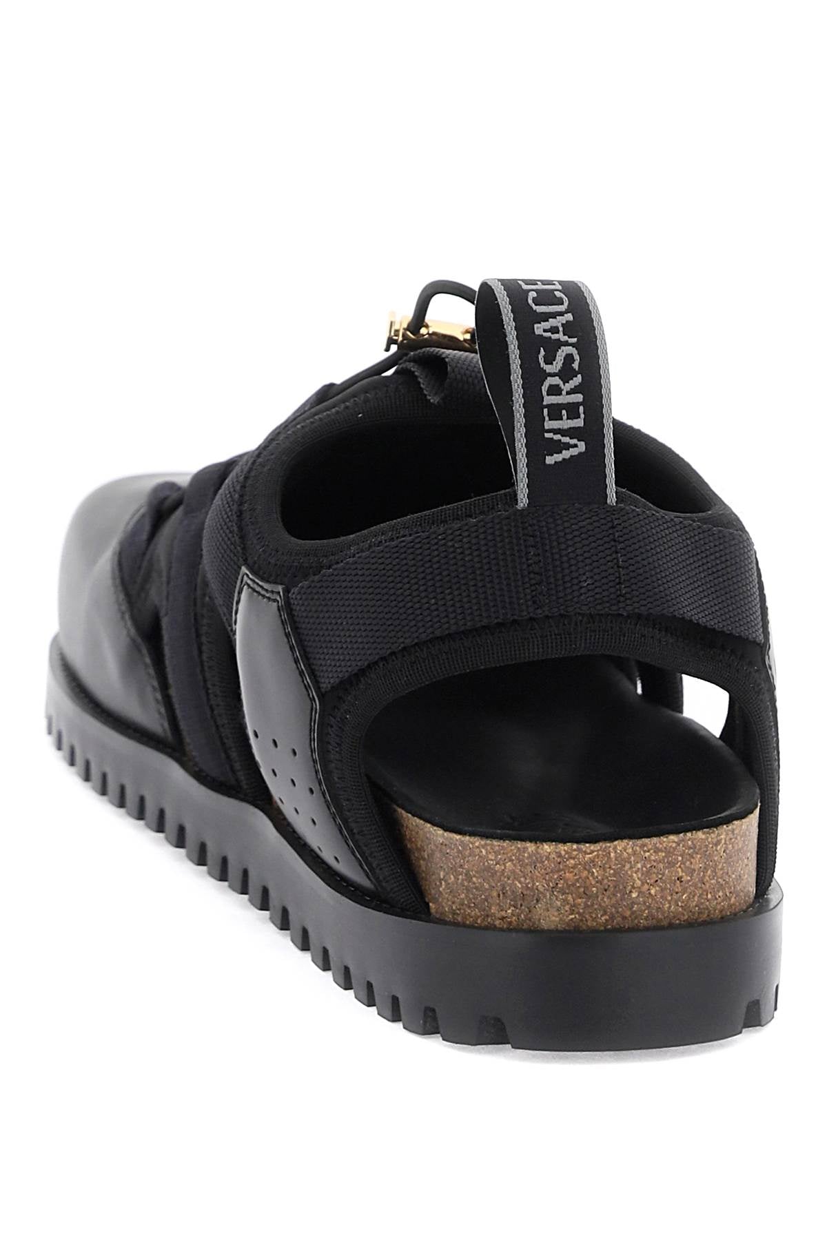 Versace Medusa Track Sandals   Black