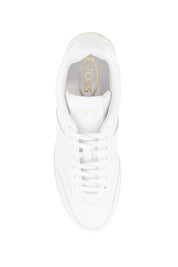 Tod's Leather Sneaker Tabs With   White