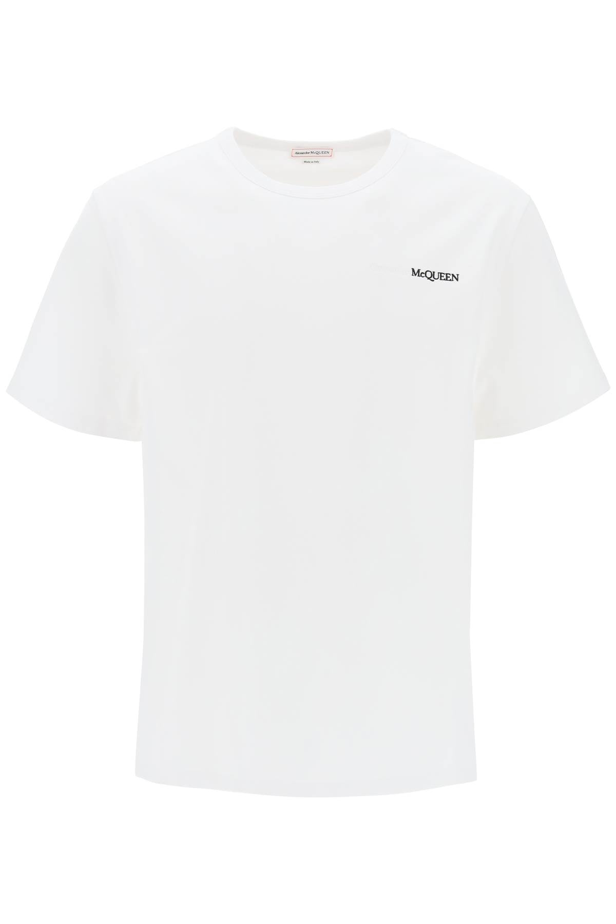 Alexander Mcqueen Reflected Logo T Shirt   White