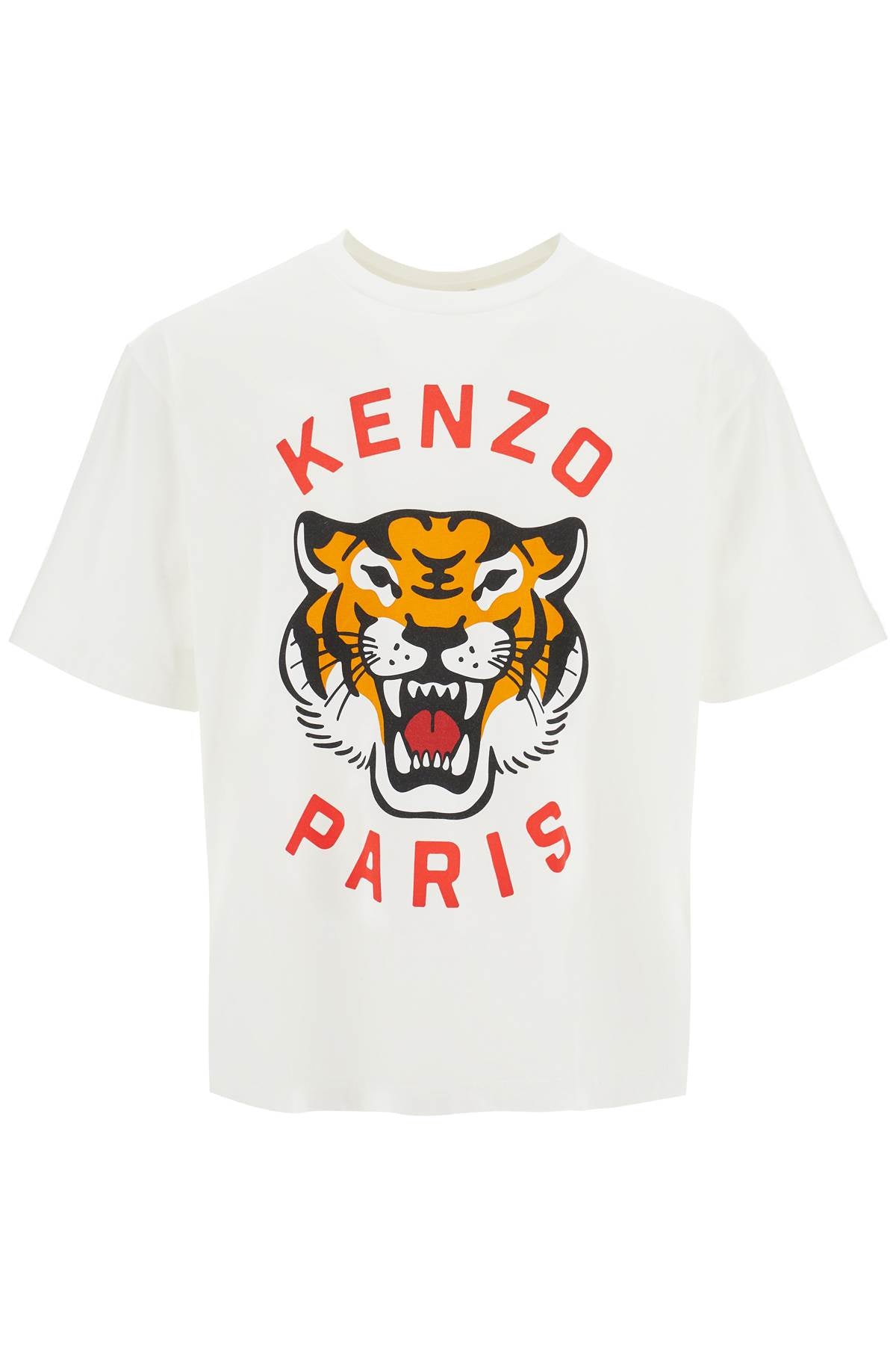 Kenzo Lucky Tiger Oversized T Shirt   White