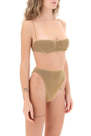 Oséree Lurex Bikini Set   Gold