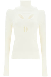 Dion Lee Cut Out Skivvy   White