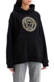 Versace Hooded Sweatshirt With Med   Black