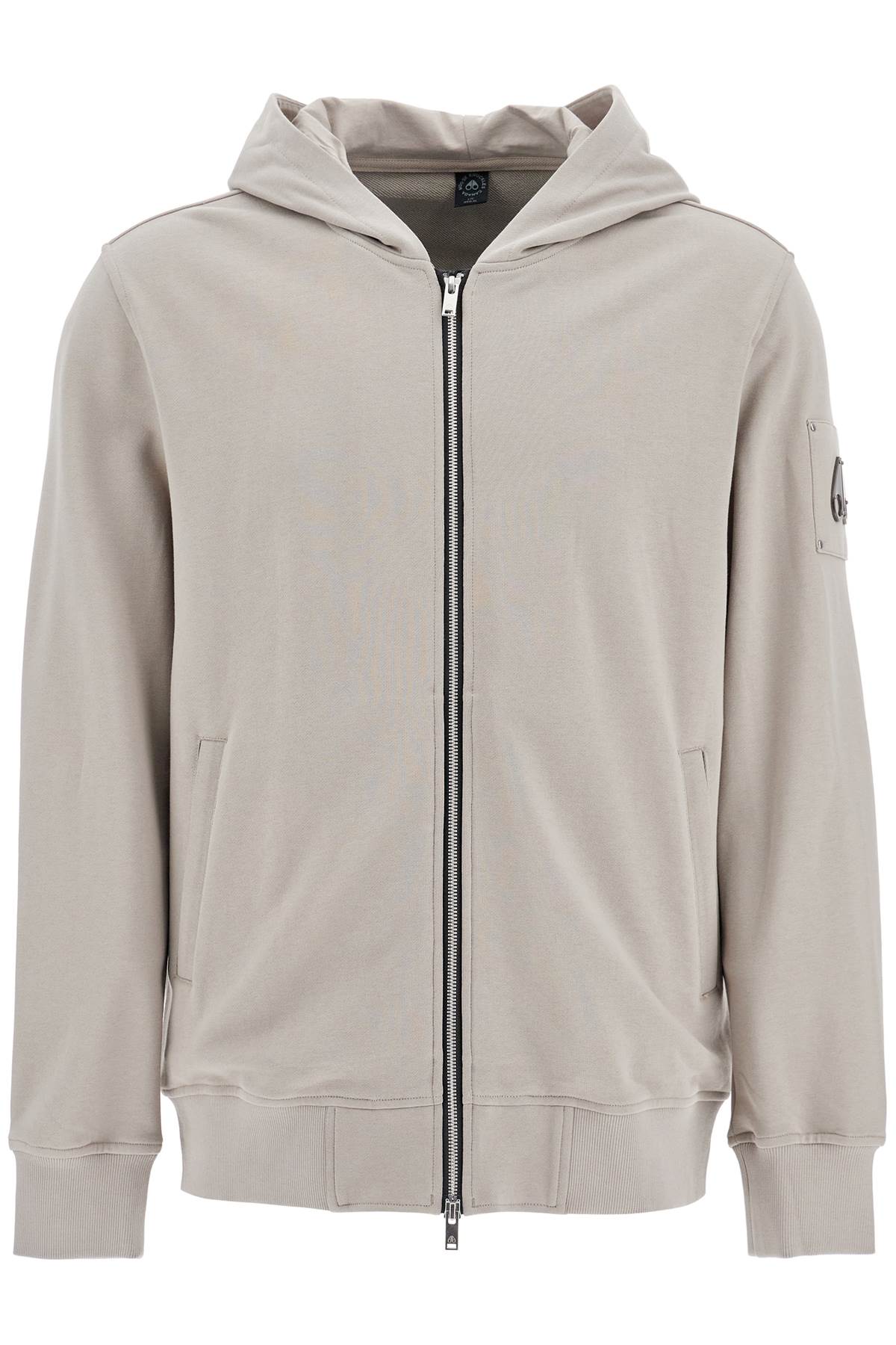 Moose Knuckles Hartsfield Zip Up Sweat   Grey