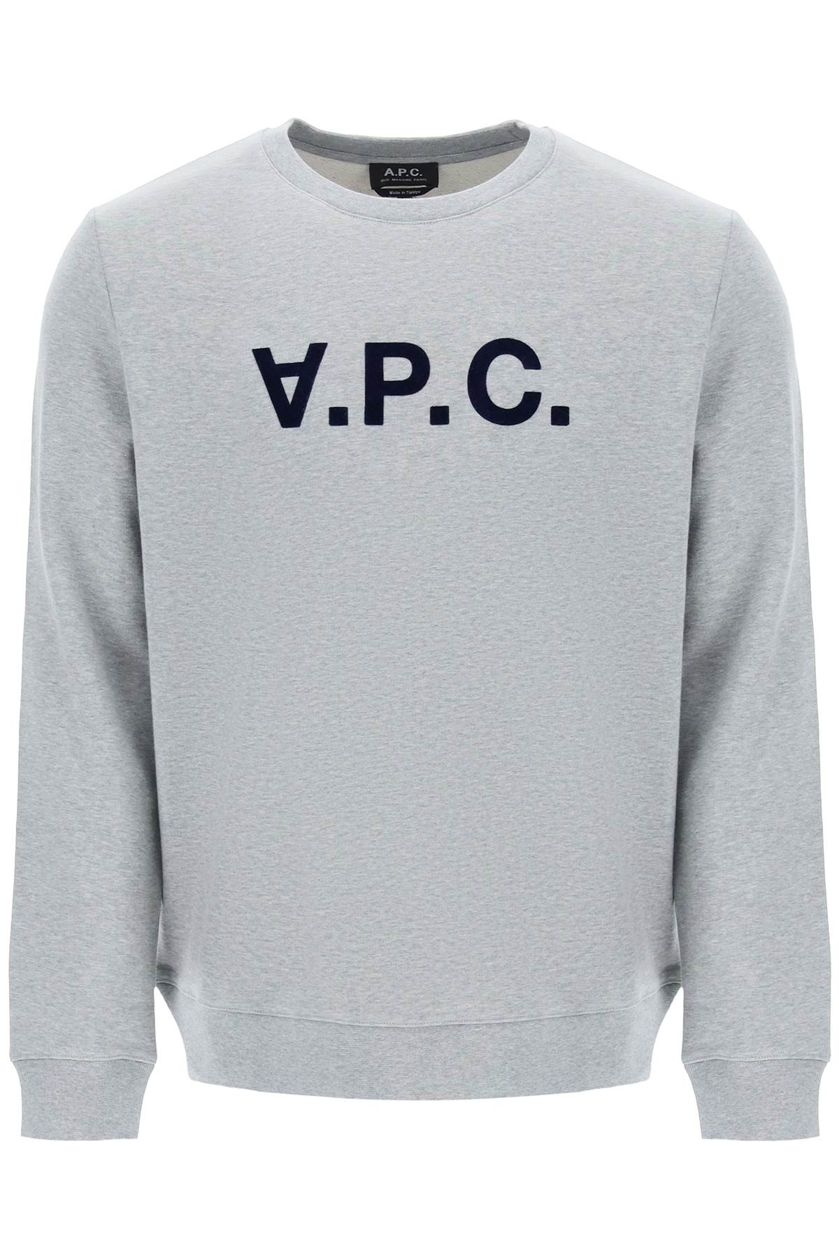 A.P.C. Flock V.P.C. Logo Sweatshirt   Grey