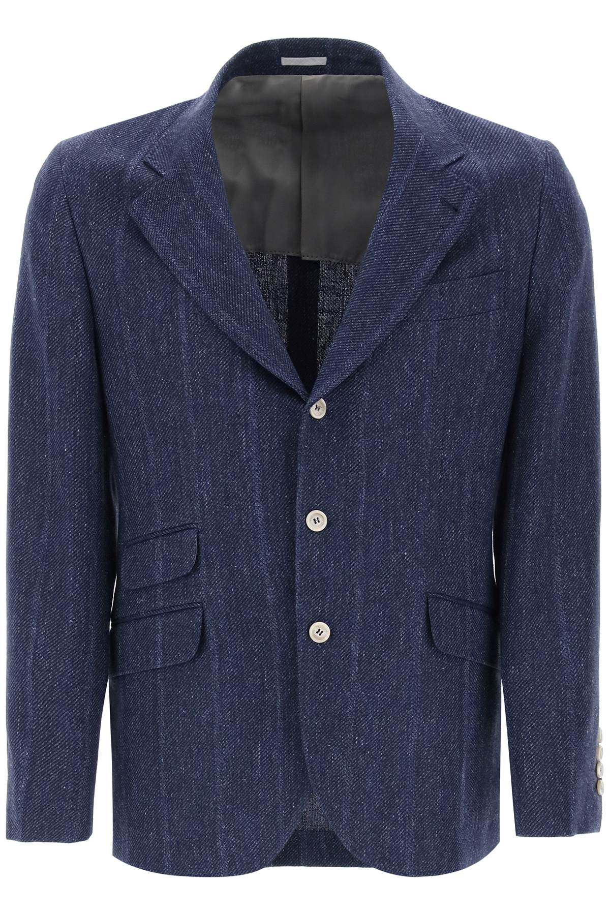 Brunello Cucinelli Single Breasted Tricotine M   Blue