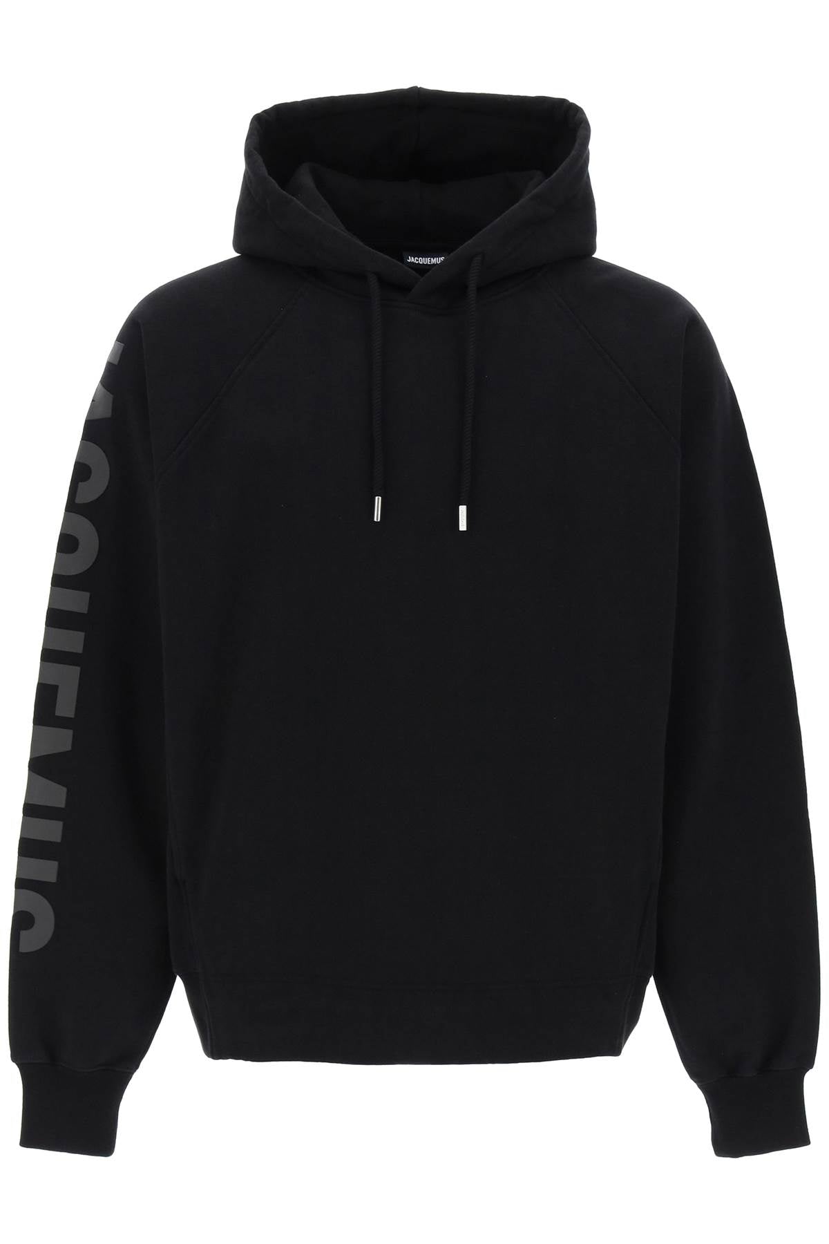 Jacquemus Le Hoodie Typo Hoodie   Black