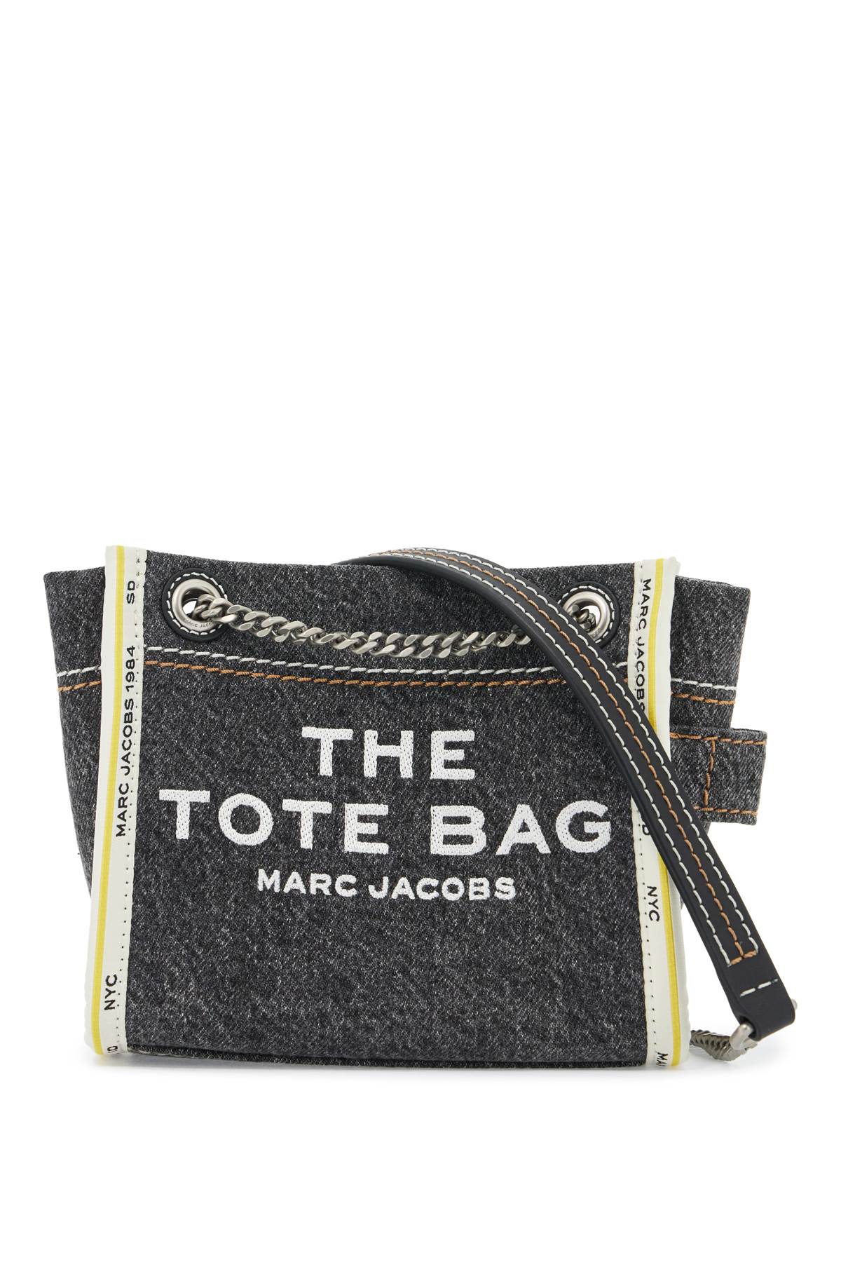 Marc Jacobs The Denim Chain Crossbody Tote Bag   Black