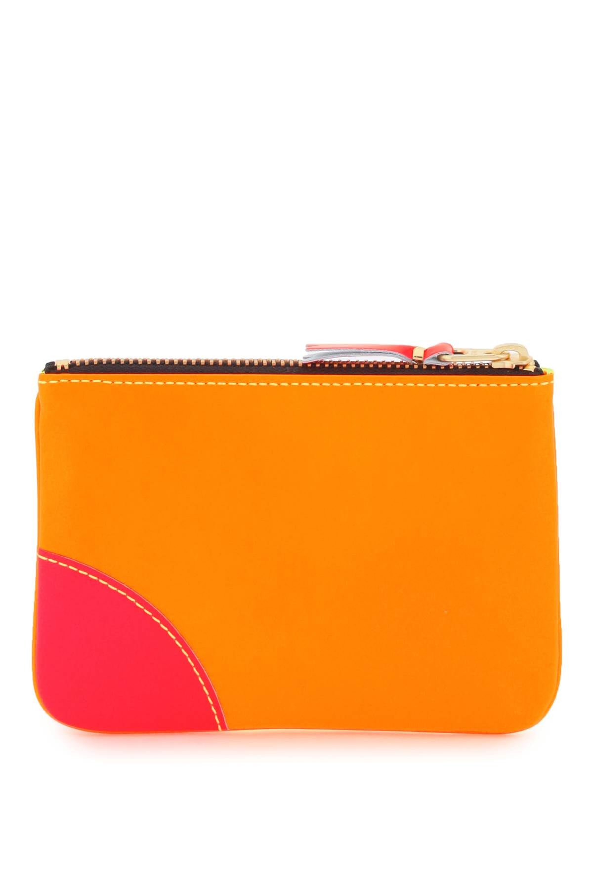 Comme Des Garcons Wallet Fluo Mini Pouch   Orange