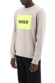 Hugo Duragol Logo Box Sweatshirt   Grey