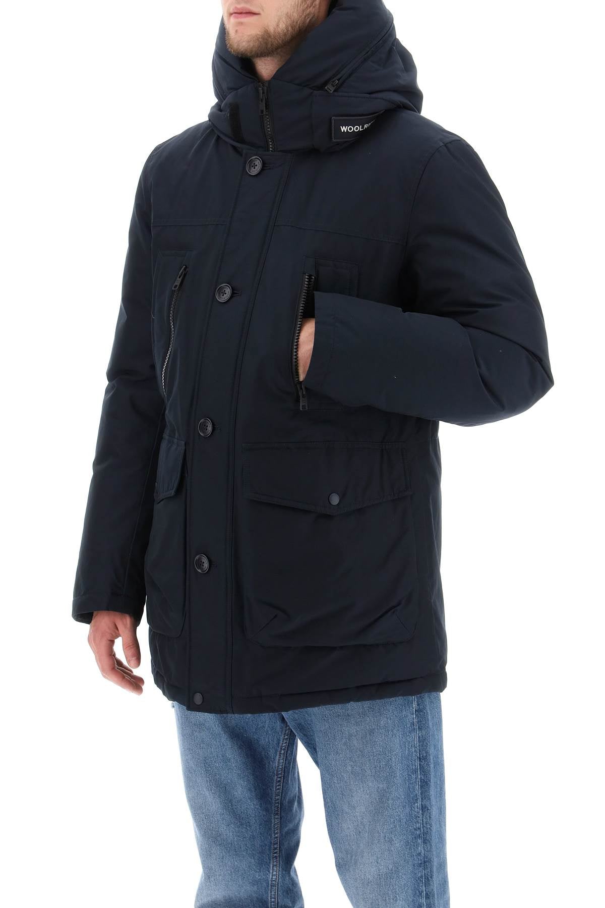 Woolrich 'Arctic' Parka In Ramar Fabric   Blue