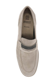 Brunello Cucinelli Mocassins With Monili   Grey