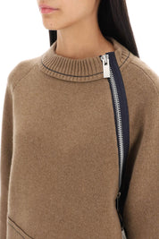 Sacai Cashmere Cotton Sweater   Brown