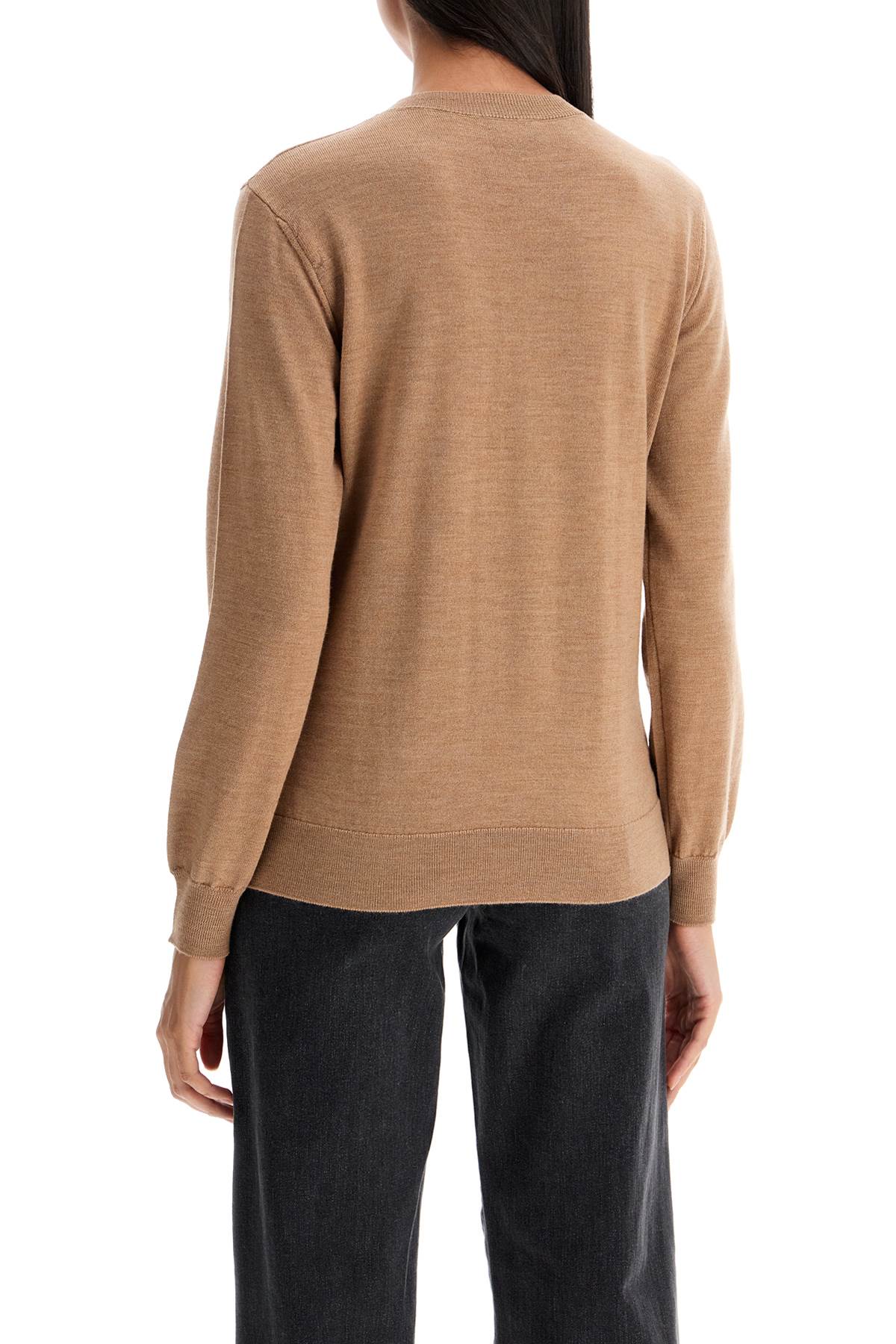 A.P.C. Wool Crewneck Pullover   Beige