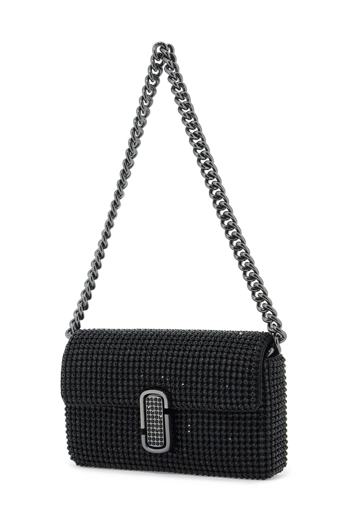 Marc Jacobs The Rhinestone J Marc Mini Shoulder Bag By   Black