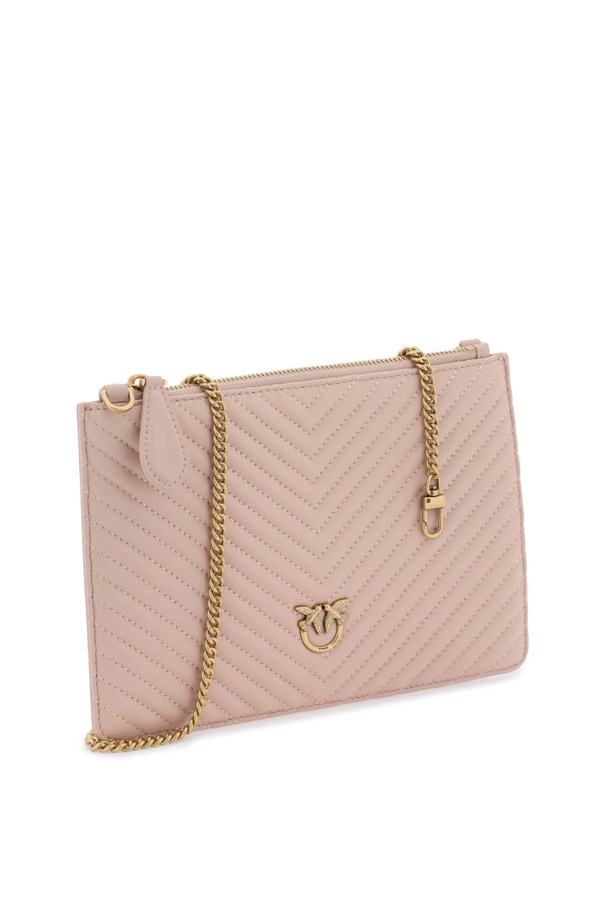 Pinko Classic Flat Love Bag Simply   Pink