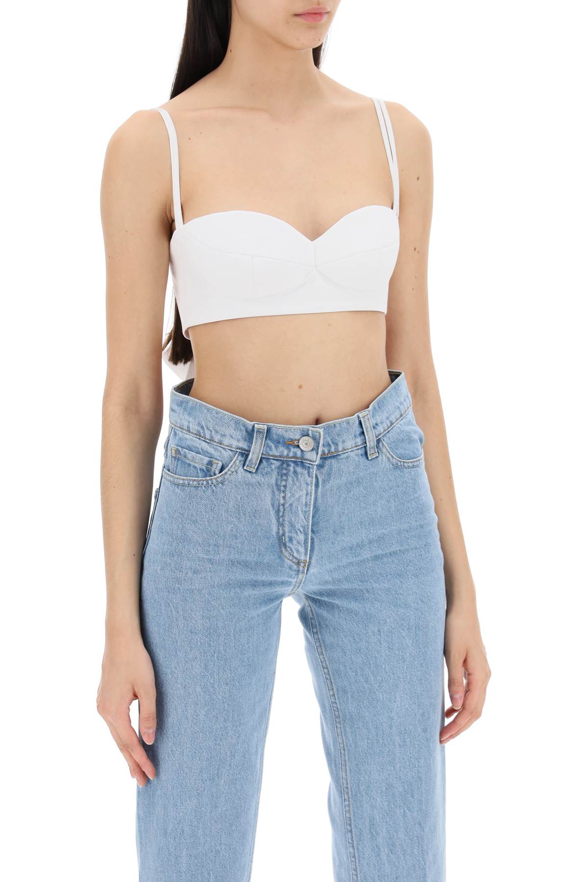 Magda Butrym "rose Top Bralette With   White