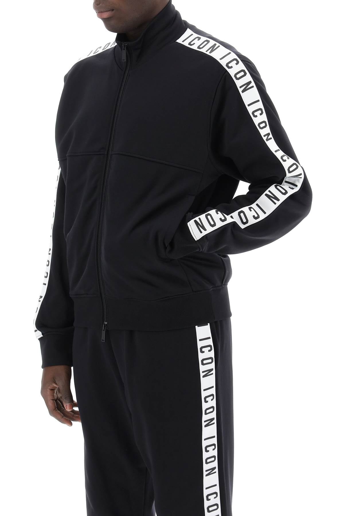 Dsquared2 Dean Sport Fit Track Jacket   Black