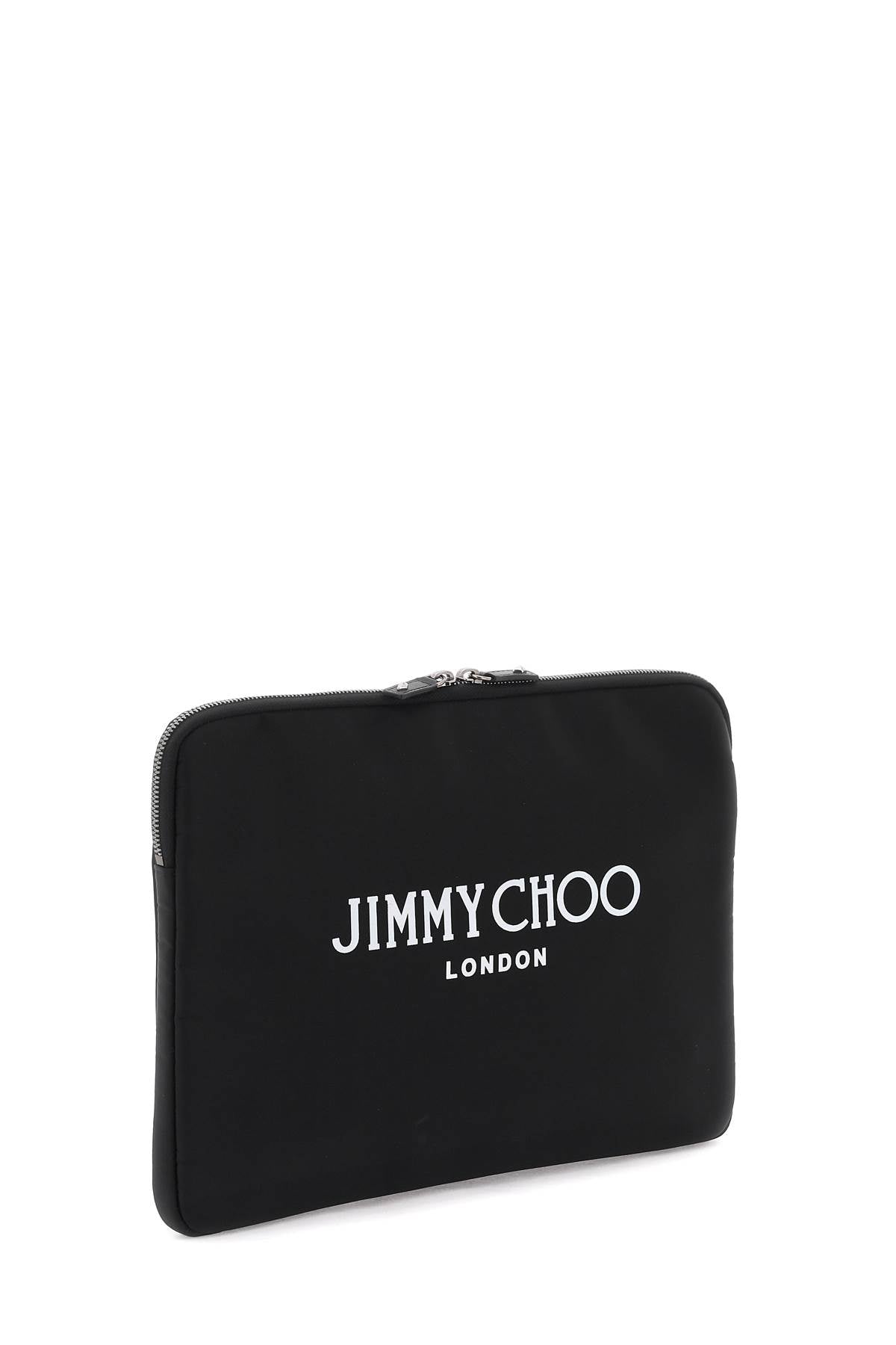 Jimmy Choo Pouch With Logo   Black