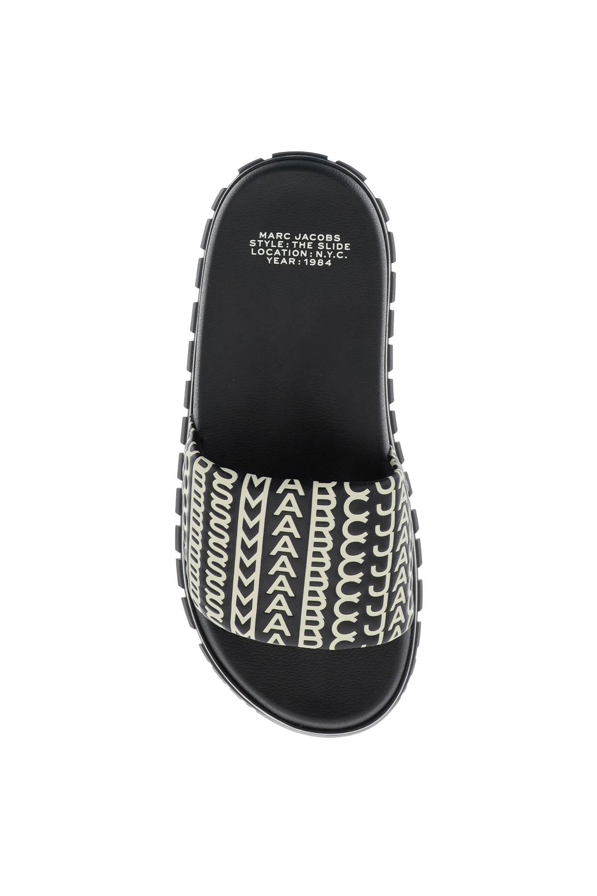 Marc Jacobs The Monogram Slide   Black