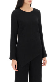 By Malene Birger Simone Asymmetric Blouse   Black