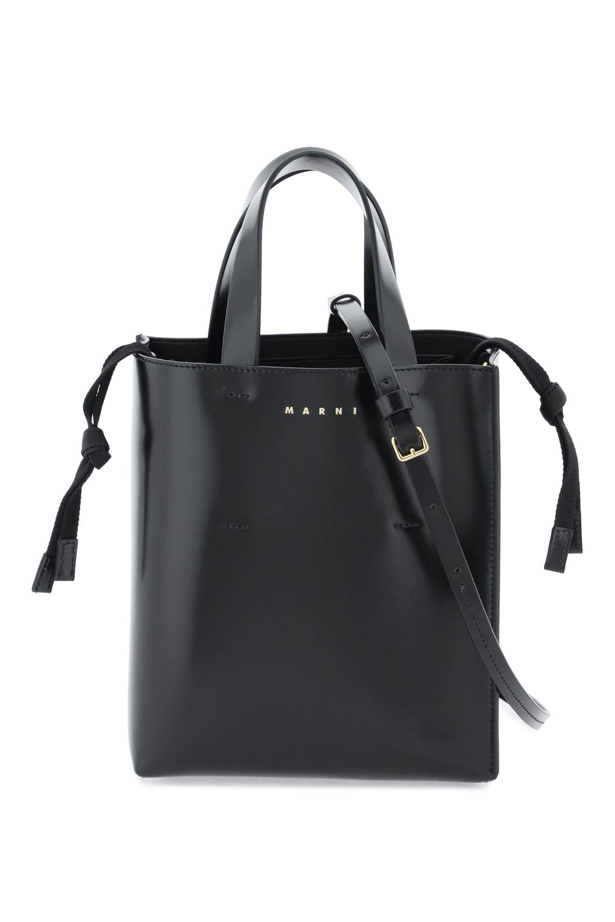 Marni Mini Museo Tote Bag   Black