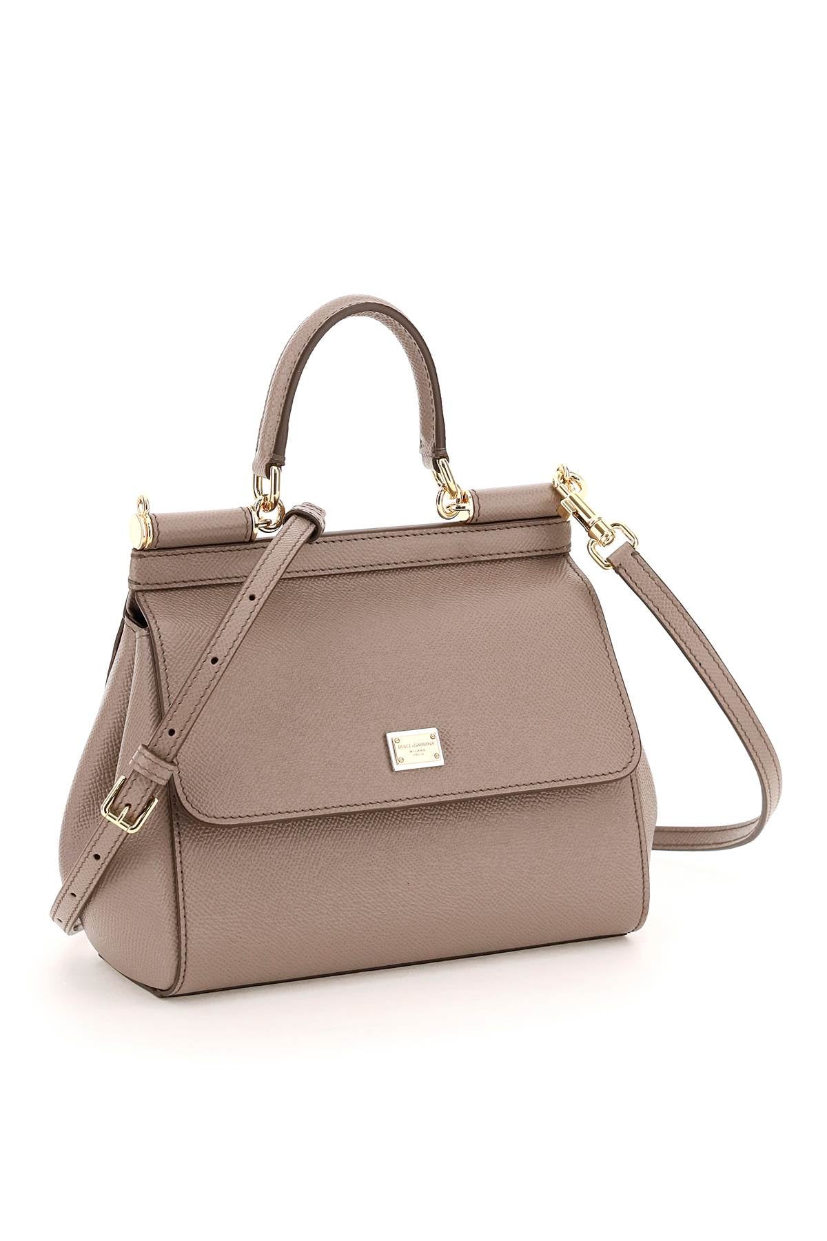 Dolce & Gabbana Medium Sicily Bag   Beige