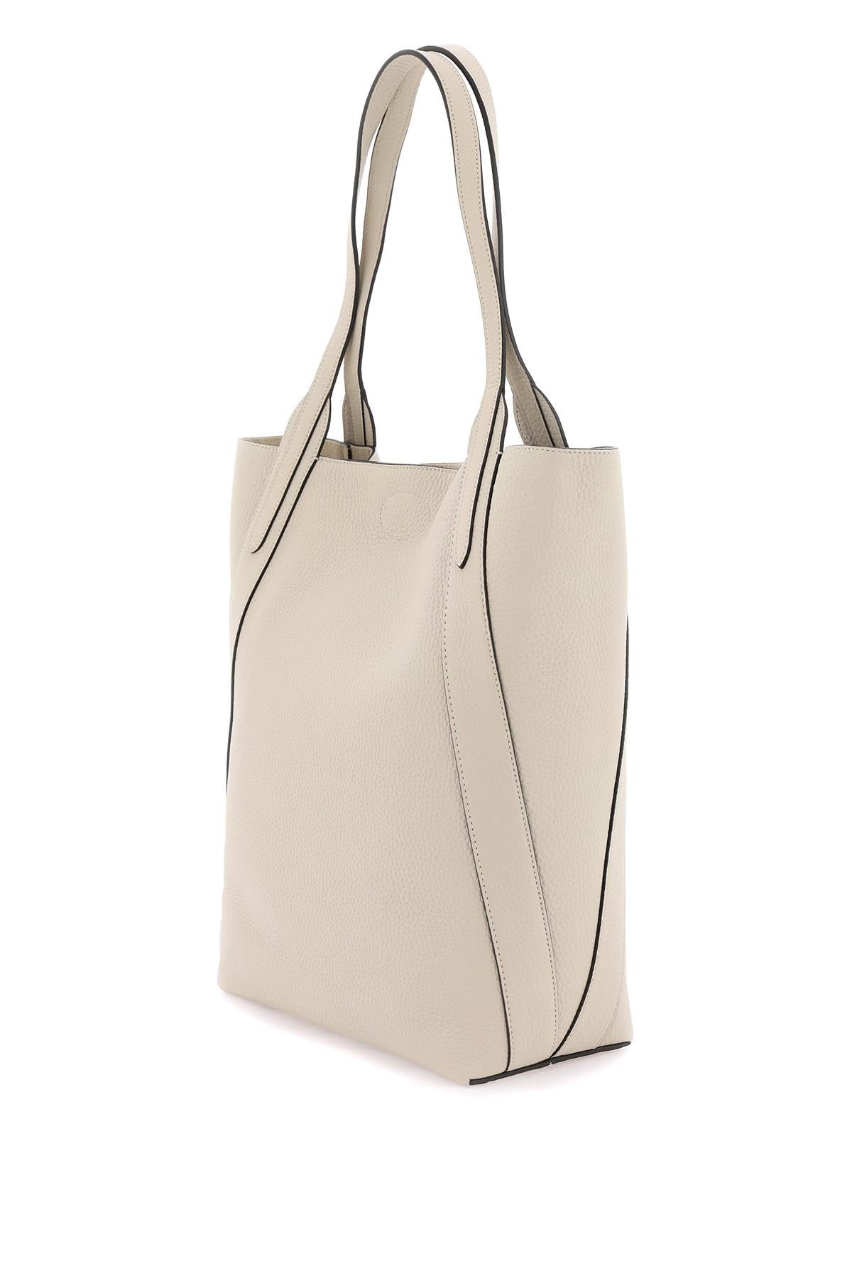 Mulberry Grained Leather Bayswater Tote Bag   Neutral