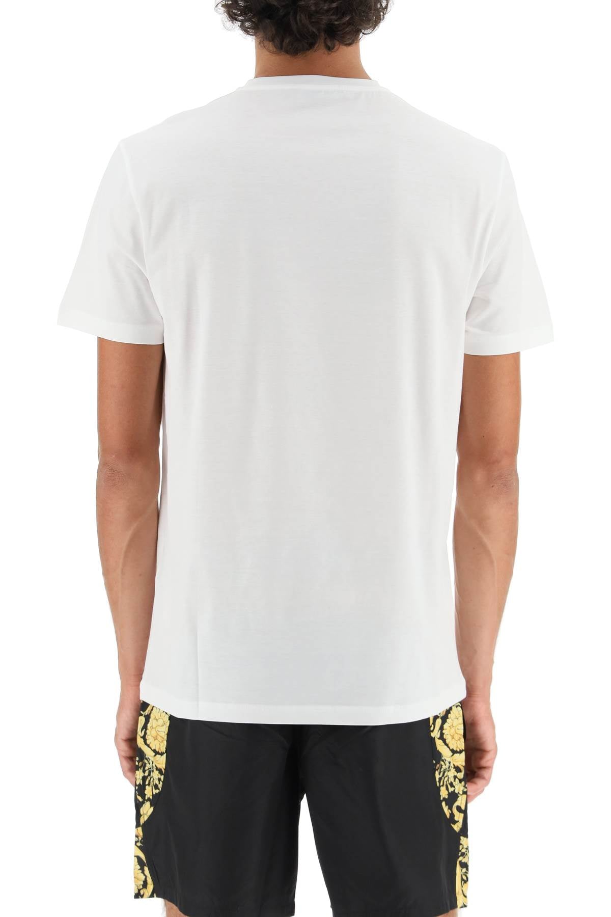 Versace Medusa Studded Taylor Fit T Shirt   White