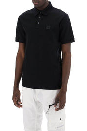 Boss Mercerized Cotton Polo Shirt   Black