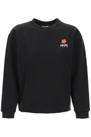 Kenzo Crew Neck Sweatshirt With Embroidery   Black