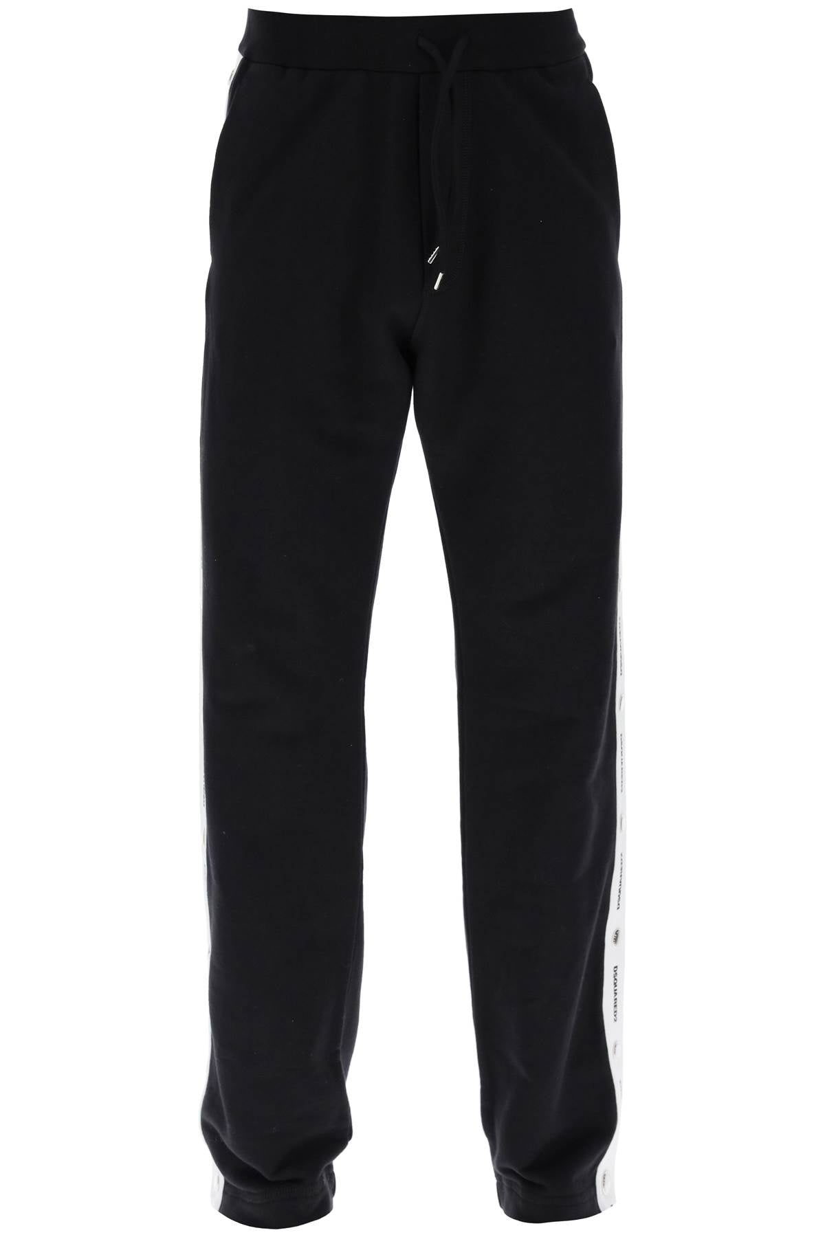 Dsquared2 Burbs Logo Band Sweatpants   Black